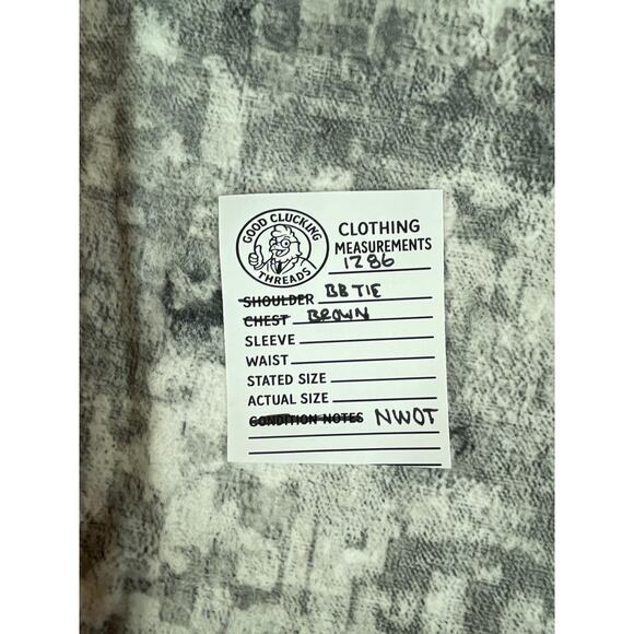 Brown Geometric Silk Tie – Brooks Brothers Makers – NWOT - Picture 4 of 4